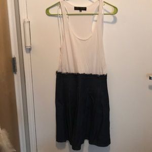 ABS mini denim fit and flare dress, lightly worn